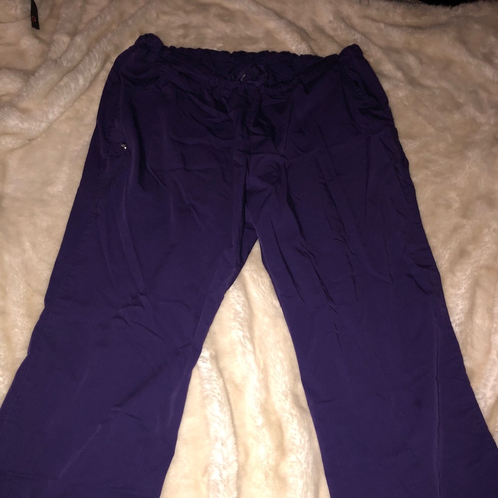 Purple scrub pants